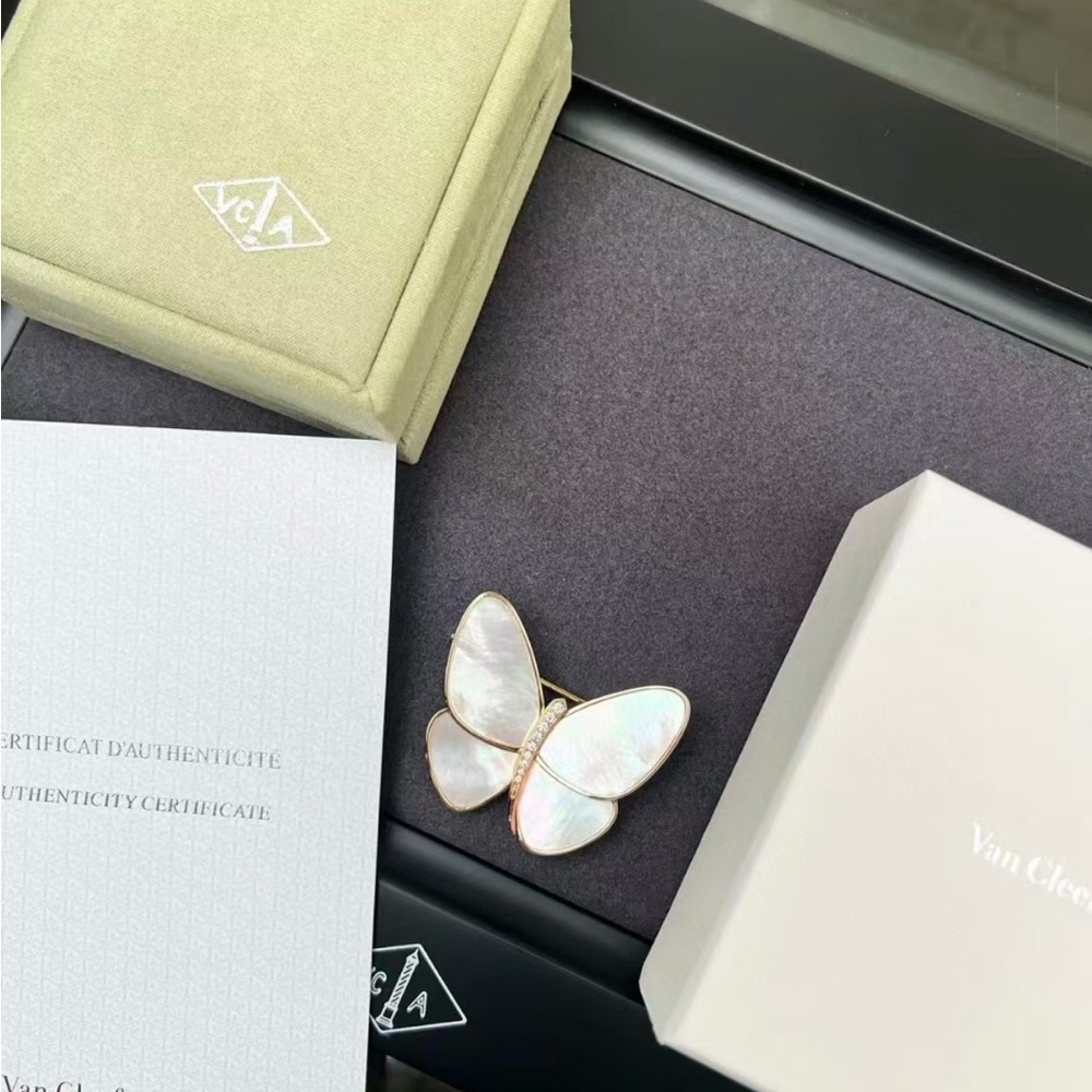 Van Cleef & Arpels Mother of Pearl Butterfly Brooch